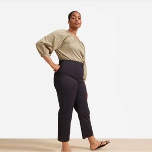 Lightweight straight leg crop pants